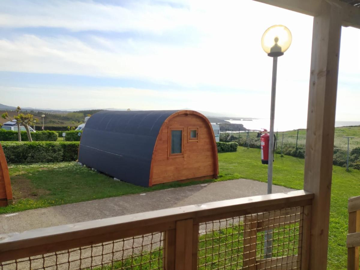 Bungalow 3 Personas - Camping Playa De Tapia Tapia De Casariego Eksteriør billede